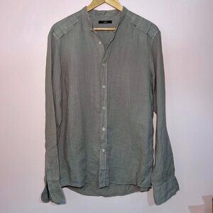 Z Zegna Washed Linen w/ Mandarin Collar | Drop 8 Collection